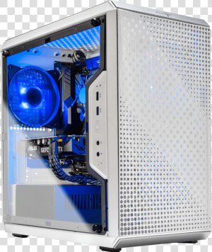 Oracle Amd Ryzen 5 2600   Cooler Master Q300l Case White  HD Png Download