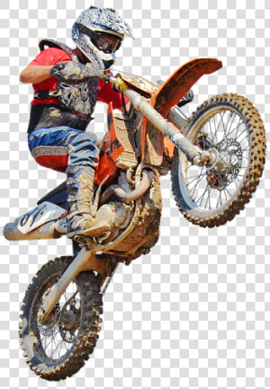 Motocross  Dirt Bike  Jump  Transparent  Motorcycle   Guy On A Dirt Bike  HD Png Download