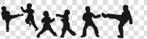 Gantry   Kids Martial Arts Silhouette  HD Png Download