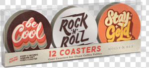 70s Vibes Coasters   Chocolate  HD Png Download