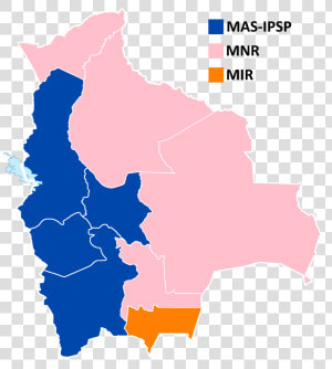 2002 Bolivian Elections Map   Bolivia Map  HD Png Download