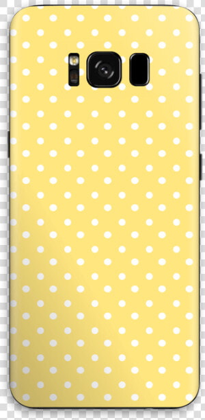 Yellow And White Dots Skin Galaxy S8   Polka Dot  HD Png Download