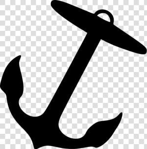 Silhouette monochrome Photography artwork   Ship Anchor Clip Art  HD Png Download