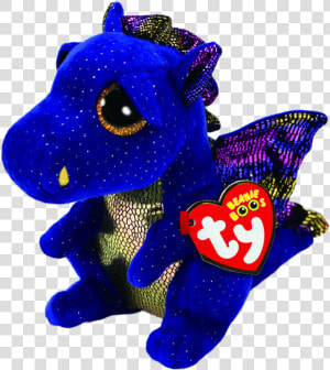 Saffire The Blue Dragon   Dragon Beanie Boo  HD Png Download