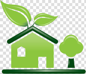 Green Home Building For Eco Friendly Living   Eco Friendly Home Logo  HD Png Download