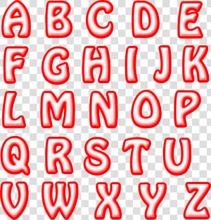 Red Alphabet Letters Vector Clipart Image   Red Alphabet Clip Art  HD Png Download