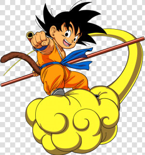 Doodles Dragon Ball  Dragon Ball Z   Goku En La Nube Voladora  HD Png Download