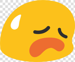 Disappointed But Relieved Face Emoji   Png Download  Transparent Png