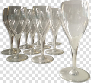 Lot Of 10 Baccarat Crystal Wine Glasses Model Saint   Wine Glass  HD Png Download