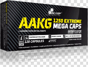 Aakg 1250 Extreme Mega Caps   Olimp Glutamine Mega Caps 1400  HD Png Download