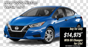 Versa Offer Feb  14 975   2020 Nissan Versa Blue  HD Png Download