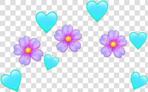  emojicrown  flowercrown  heartcrown  crown  flowers   Heart  HD Png Download