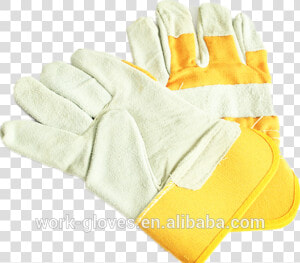 Index Finger Leather Gloves Single Palm Job Gloves   Wool  HD Png Download