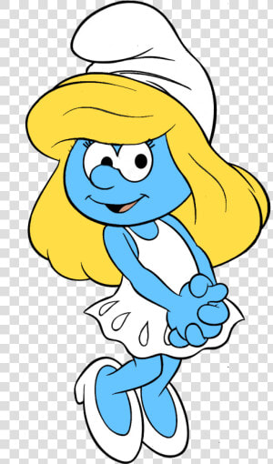 Cartoon Smurfette  HD Png Download