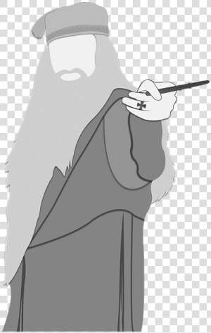 Albus Dumbledore  Dumbledore  Harry Potter  Magic   Albus Dumbledore Black And White  HD Png Download