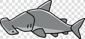 Transparent Hammerhead Shark Clipart   Scribblenauts Unlimited Fish  HD Png Download