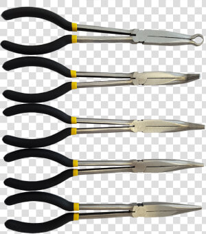 5 Pc Long Nose Pliers Set   Png Download   Knife  Transparent Png