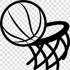 Graphic Freeuse Basketball Hoop Black And White Clipart   Transparent Background Basketball Clipart Black And  HD Png Download