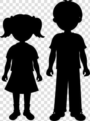 Stuffed Animals  amp  Cuddly Toys Wild Republic Hansa Baby   Boy And Girl Silhouette  HD Png Download