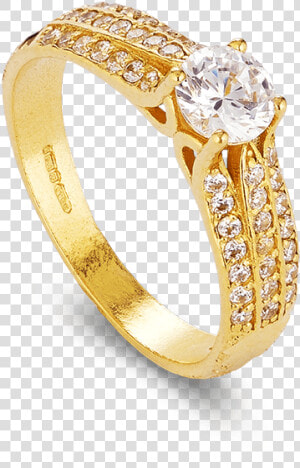 22ct Indian Gold Engagment Ring   Indian Gold Engagement Rings  HD Png Download