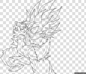 Goku Coloring Pages Kamehameha Stance Coloring4free   Goku Dragon Ball Z Drawing  HD Png Download