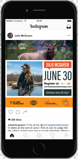 Great Northwest Outdoor Expo Instagram Marketing Social   Instagram  HD Png Download