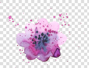  freetoedit  ftestickers  flower  watercolor  purple   Orchid  HD Png Download