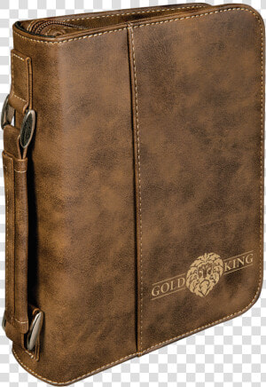 Rustic  amp  Gold Leatherette Book bible Cover With Handle  HD Png Download