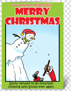 Snowy The Climber Greeting Card   Cartoon  HD Png Download