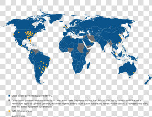 World Map Highlight India  HD Png Download