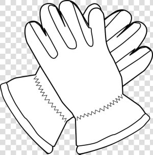 Gloves Mittens Outline Free Photo   Gloves Clip Art  HD Png Download