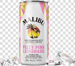 Malibu Pink Lemonade Cocktail Rtd   Malibu Pina Colada Cans  HD Png Download