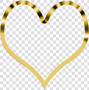 Corazón Dorado Simple   Transparent Background Gold Heart  HD Png Download