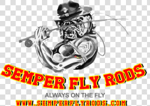 Semper Fi Rods Logo Web   Graphic Design  HD Png Download