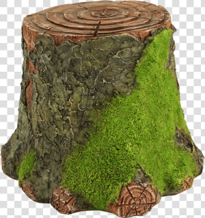 Mossy Tree Stump Display Stand   Tree Stump  HD Png Download