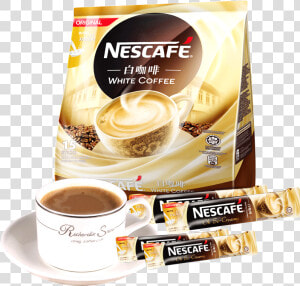 Malaysia Imported Nestle Plain White Coffee 540g     Nescafe White Coffee Sachets  HD Png Download