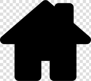 House Black Shape For Home Interface Symbol   Symbolen Huis  HD Png Download