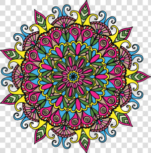 Mandala Transparent Images Png   Colorful Mandala Clipart Free  Png Download