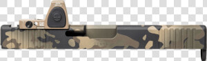 Trijicon Slide Cut With Camo Pattern Reprif Cerakote   Sniper Rifle  HD Png Download