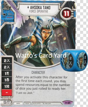 Star Wars Destiny Ahsoka  HD Png Download