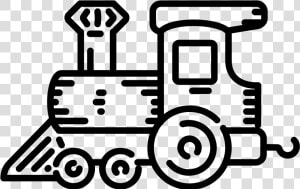 Steam Locomotive Train Rail Transport Diesel Locomotive   19th Century Transportation Drawing  HD Png Download