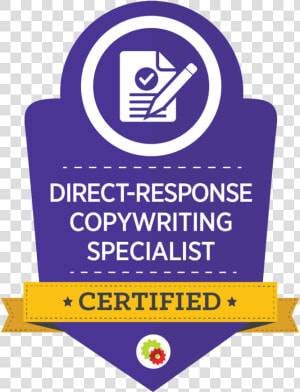 Copywriting badge   Certified Direct Response Copywriting Specialist  HD Png Download