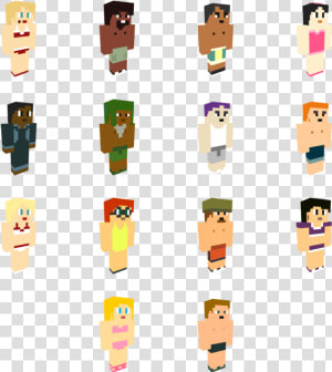 Total Drama Minecraft 3rd Gen Swimwear By Cahenry12   Total Drama Chris Fan Art  HD Png Download