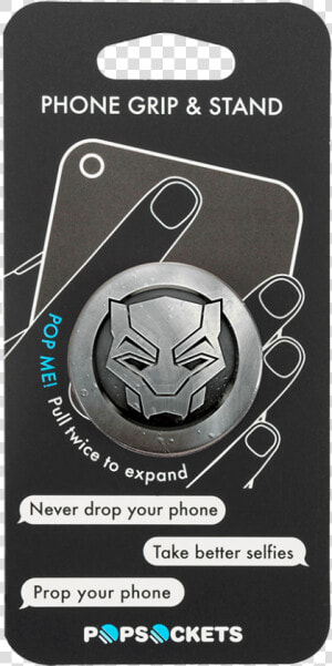 Popsocket Black Panther Logo Avengers Marvel Phone   Pop Socket Iron Man  HD Png Download