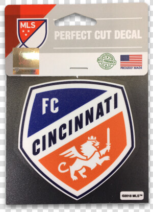 Fc Cincinnati Car Window Decal   Label  HD Png Download