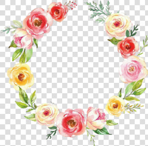  sticker  frame  border  flowers  flowerframe  circle   Lola Name Art  HD Png Download