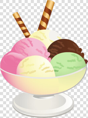 Ice Cream Sundae Clipart Cliparts   Transparent Background Ice Cream Clipart  HD Png Download