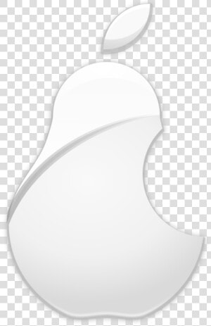 White logo asian Pear   Apple Logo Pear Png  Transparent Png