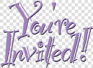 Transparent Re Clipart   You Are Invited Word  HD Png Download