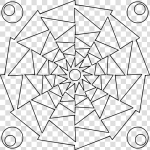 Mandala Arrow Drawing   Mandala Coloring Pages  HD Png Download